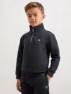 Reiss Navy Sulley 9-13 Yrs Logo-embroidery Tracksuit Set In Black