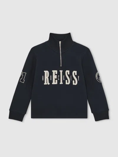 REISS NAVY SWEATSHIRT