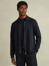 Reiss Newland Interlock Zip Through Overshirt