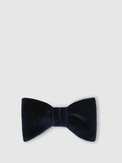 Reiss Navy Tie In Blue