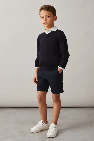 Reiss Navy Junior Casual Chino Shorts