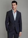 Reiss Navy Wool-blend Single-breasted Suit Blazer Slim-fit In Blue