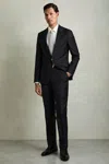 Reiss Navy Wool-blend Slim-fit Suit Trousers