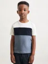 Reiss Navy/airforce Blue/off White T-shirt In Multi