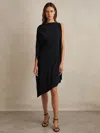 Reiss Elia Draped Jersey Dress