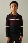 Reiss 8 Years In Navy/bordeaux/white