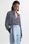 Reiss Ezra In Navy/white
