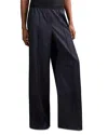 Reiss Neave Pinstripe Wide Leg Pants In Blue