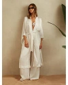 REISS NELL LONG TEXTURED KIMONO COVER-UP