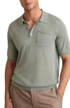 Reiss Nelson Pocket Polo Sweater In Green