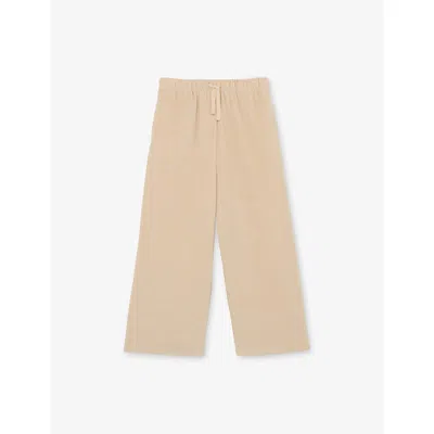 Reiss Kids' Charlie Wide-leg Cord Trousers 3 In Brown