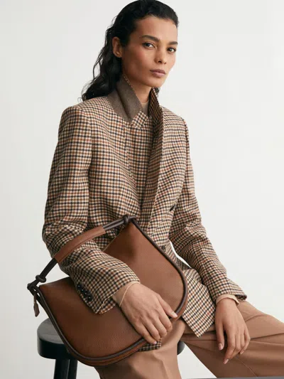 Reiss Neutral Check Jacket