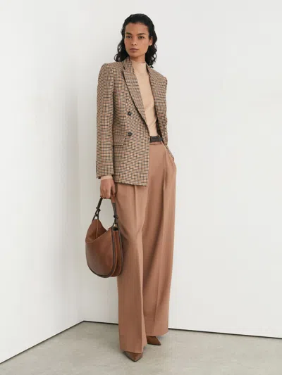 Reiss Neutral Check Tall Jacket
