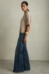 Reiss Neutral Cotton-jersey Oversized T-shirt