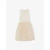 Reiss Dahlia Gathered Tulle Dress 3-9 Years Neutral In Neutral