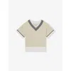 Reiss Kids Ida Sr V-neck Sweater In Neutral
