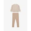 Reiss Jannie Oversized Jersey Sweatshirt And Legging Set 9-13 In Neutral