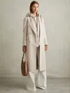 Reiss Neutral Maeve Wool-blend Double-breasted Blindseam Coat
