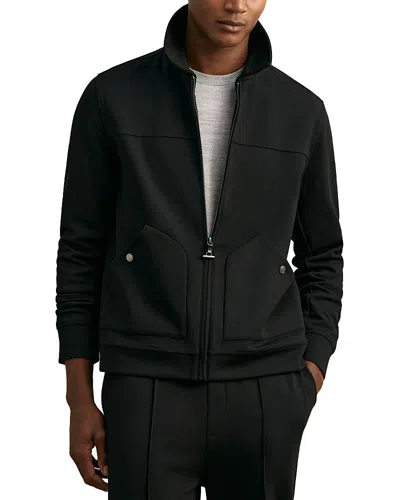Reiss Newland Interlock Zip Through Overshirt In White