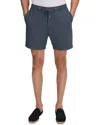 Reiss Airforce Blue Textured Drawstring Shorts In Blue