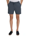 Reiss Airforce Blue Textured Drawstring Shorts In Airforce Blue