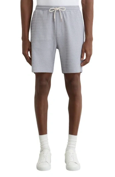 Reiss Nicola Textured Shorts In Gray