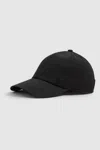 Reiss Black Logo-embroidered Baseball Cap In Black
