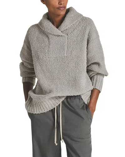 Reiss Noah Knit Top In Gray