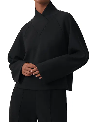 Reiss Nova Sweat Top In Black