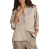 Reiss Womens Nova Long-sleeved Stretch-woven Shirt Neutral In Neutral