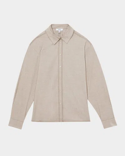 REISS NOVA TOPSTITCHED BUTTON-DOWN SHIRT