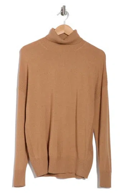Reiss Nova Turtleneck Sweater In Camel