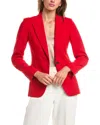 Reiss Nrd Millie Wool-blend Tailored Blazer In Red
