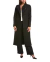 Reiss Nrd Mischa Wool-blend Long Length Coat In Black