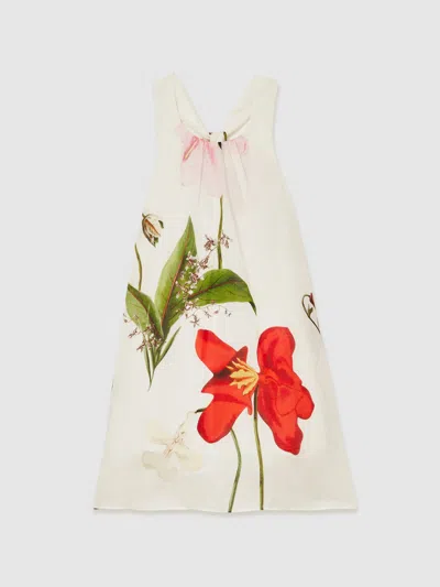 Reiss | Nybg Floral Maxi Dress With Linen