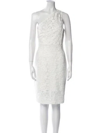 Pre-owned Reiss Nylon Knee-length Dress In White