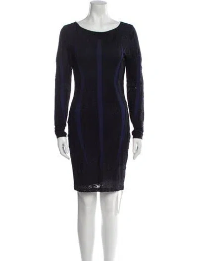 Pre-owned Reiss Nylon Mini Dress In Blue