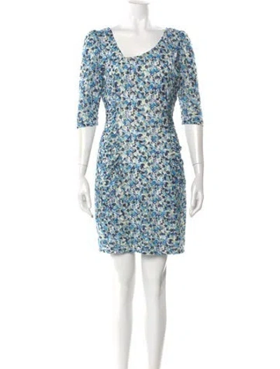 Pre-owned Reiss Nylon Mini Dress In Blue