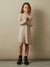 Reiss Oatmeal Cady 4-9 Yrs Knitted Roll Neck Dress