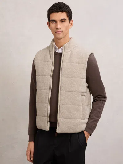 Reiss Oatmeal Gilet In Neutral