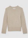 Reiss Kids' Oatmeal Jumper In Nude