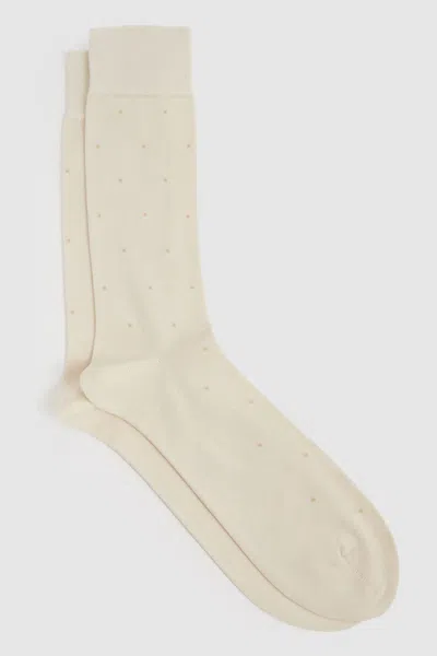 Reiss Oatmeal Mario Spot Polka Dot Socks
