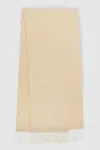 Reiss Oatmeal/white Higgins Wool Blend Herringbone Scarf