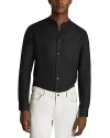 Reiss Ocean Club Collar Linen Shirt In Black