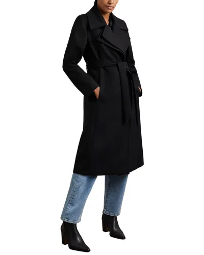 Reiss Odette Mid Coat In Black