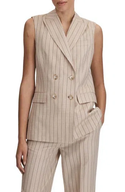 REISS REISS ODETTE PINSTRIPE BLAZER VEST