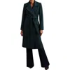 Reiss Odette Wool Blend Wrap Coat In Blue