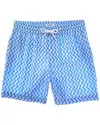 Reiss Oe Byron Printed Swim Short In Blue