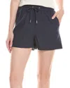 Reiss Oe Clement Linen-blend Drawstring Short In Black