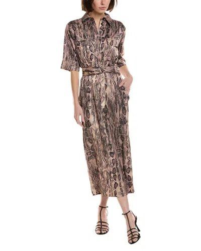 Reiss Oe Farah Dress In Brown